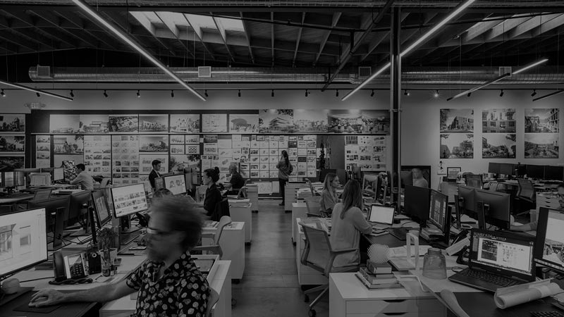 stylized, B&W photo of R&A Architecture + Design - Practice Management